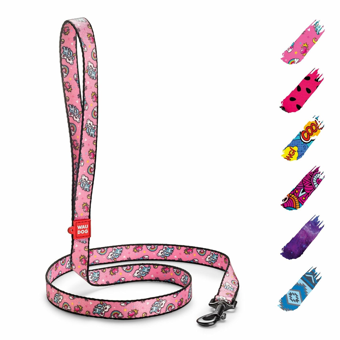 WAUDOG Nylon Dog Leash Heavy Duty 4 Ft for Small & Medium Dogs