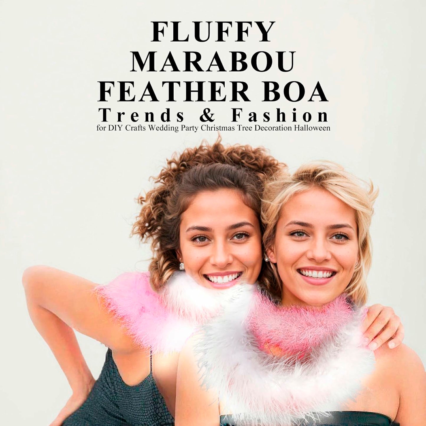 Fluffy Feather Boas with Body Face Glitter Gel Pink Party Favors Decor