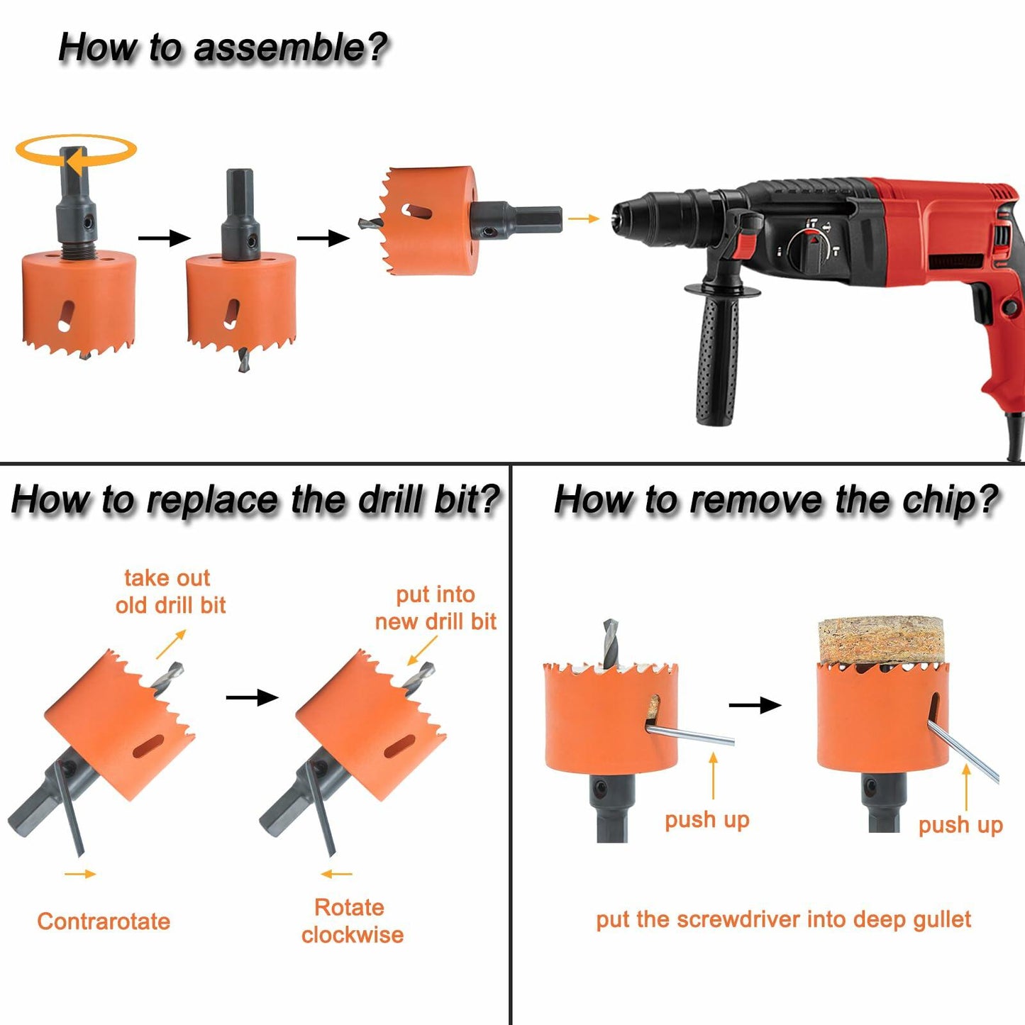 VIKITON Desk Grommet 2-3/8" Hole Saw Cord Cover 2 PCS Brown
