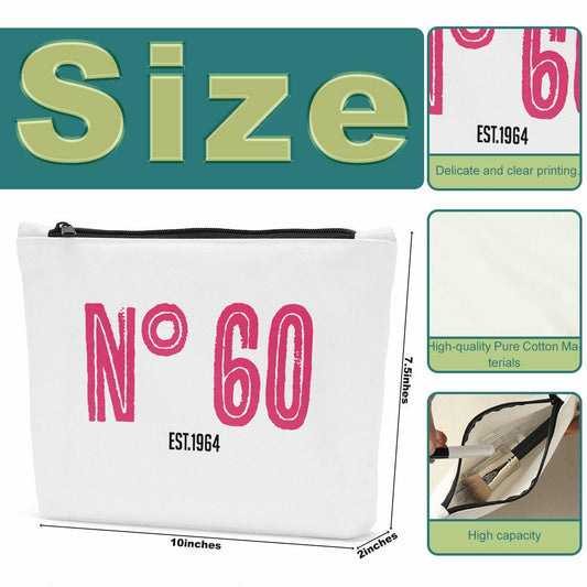 Sldpngo 40th Birthday Makeup Bag Cosmetic Pouch for Women