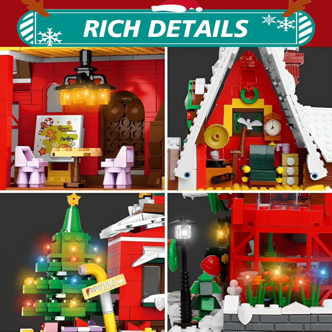 Chodia Gingerbread House Building Block Set Xmas Ornaments 1301 PCS