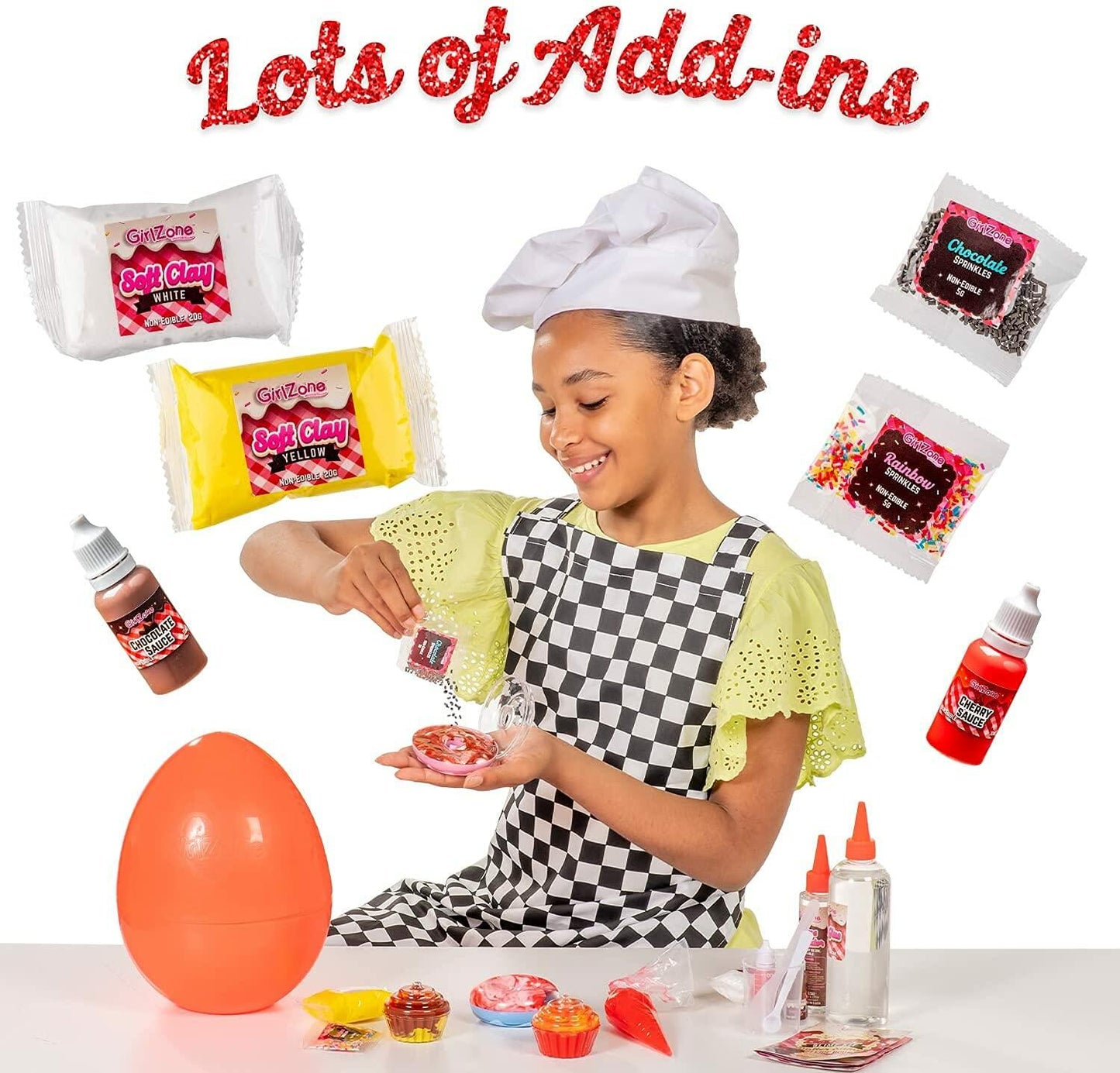 GirlZone Sweet Treats Butter Slime Bakery Kit, Make Cake Scented Slime Fun