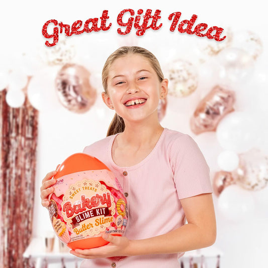 GirlZone Sweet Treats Butter Slime Bakery Kit, Make Cake Scented Slime Fun