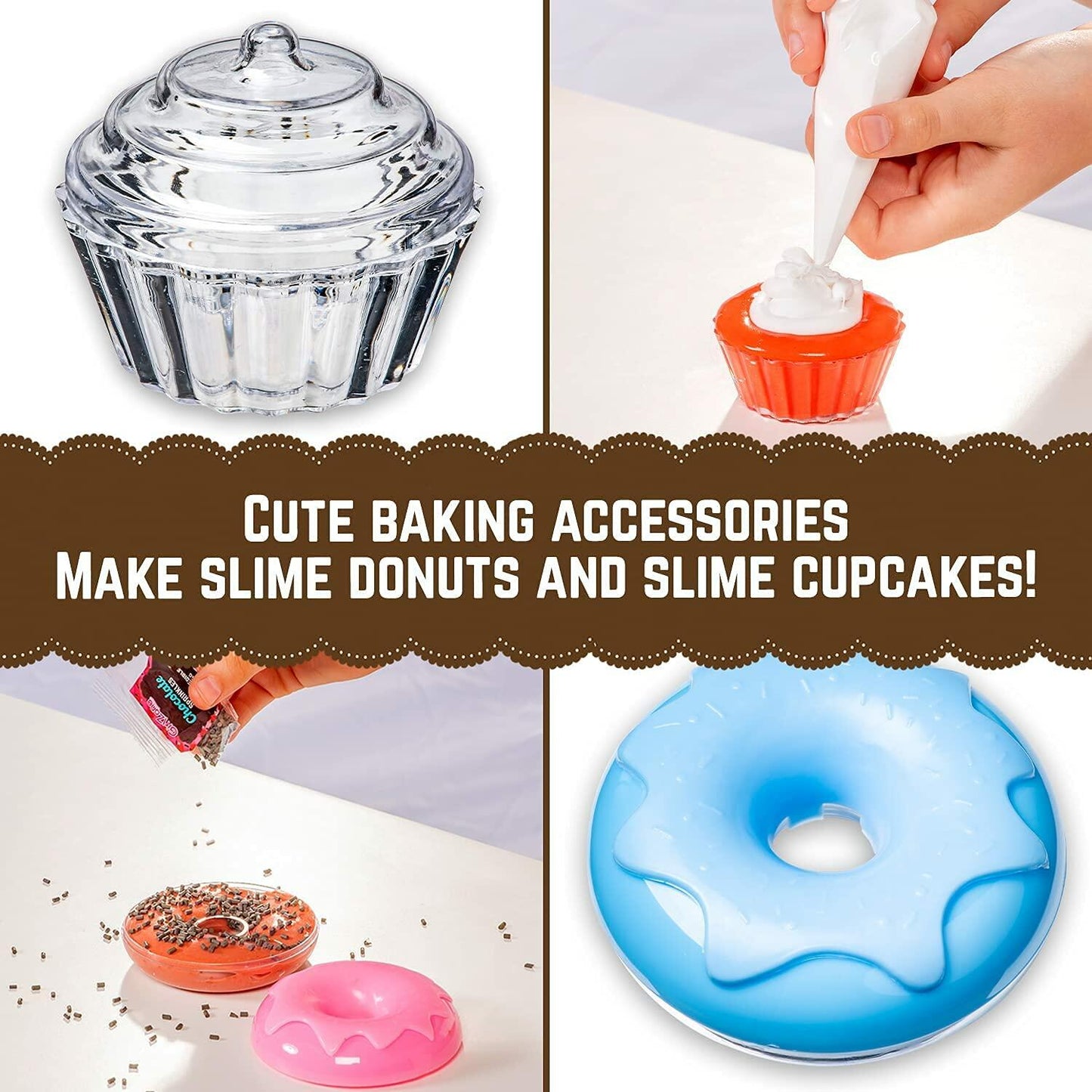 GirlZone Sweet Treats Butter Slime Bakery Kit, Make Cake Scented Slime Fun