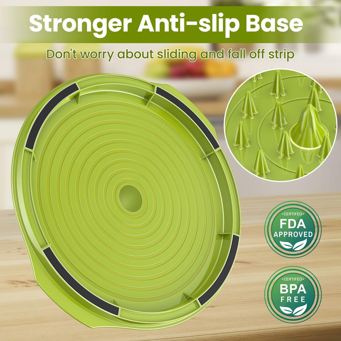 Chicken Shredder Tool Twist Large 10'' Meat Shredder Green BPA Free