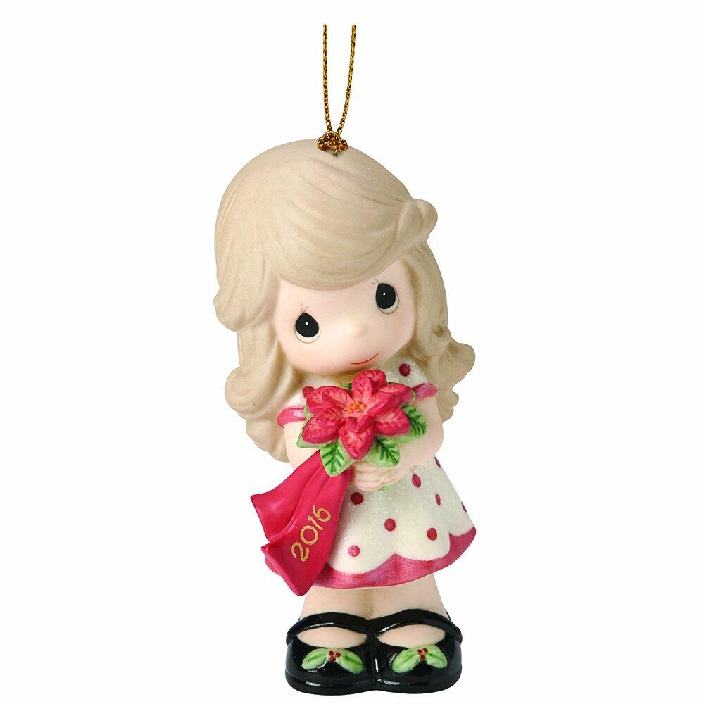 Precious Moments Wishing You A Beautiful Christmas 2016 Bisque Porcelain #161002