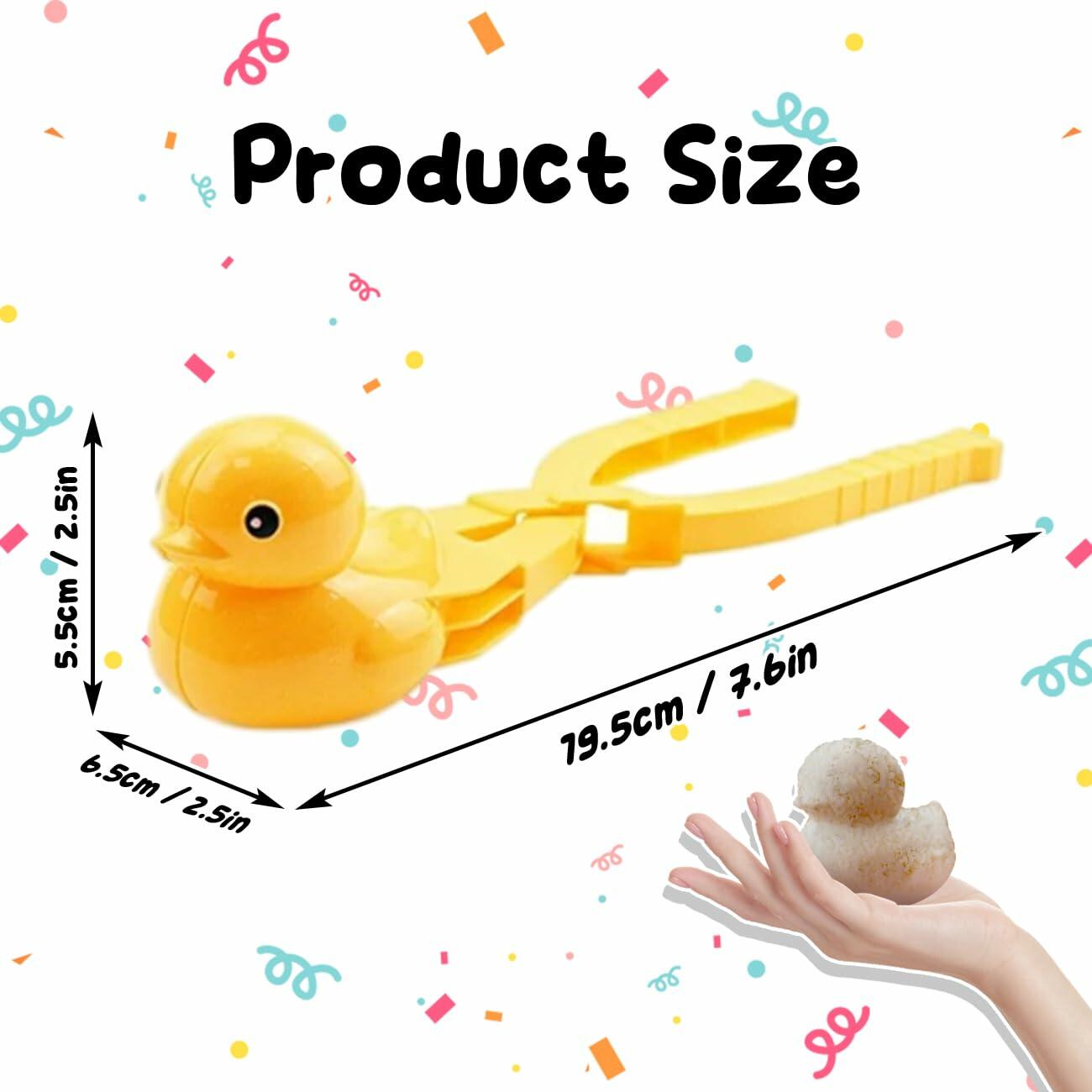 BENEONY UMAIL 2 Pcs 3D Duck Rice Sushi Molds with Poly Plastic Gloves
