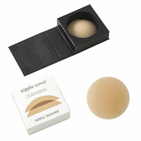 Okeyloge Silicone Nipple Covers Invisible Reusable Medium Caramel 2 Count Size M