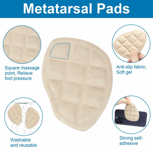 Skyfoot Metatarsal Foot Pads Ball of Foot Cushions Anti Slip 3 Pairs