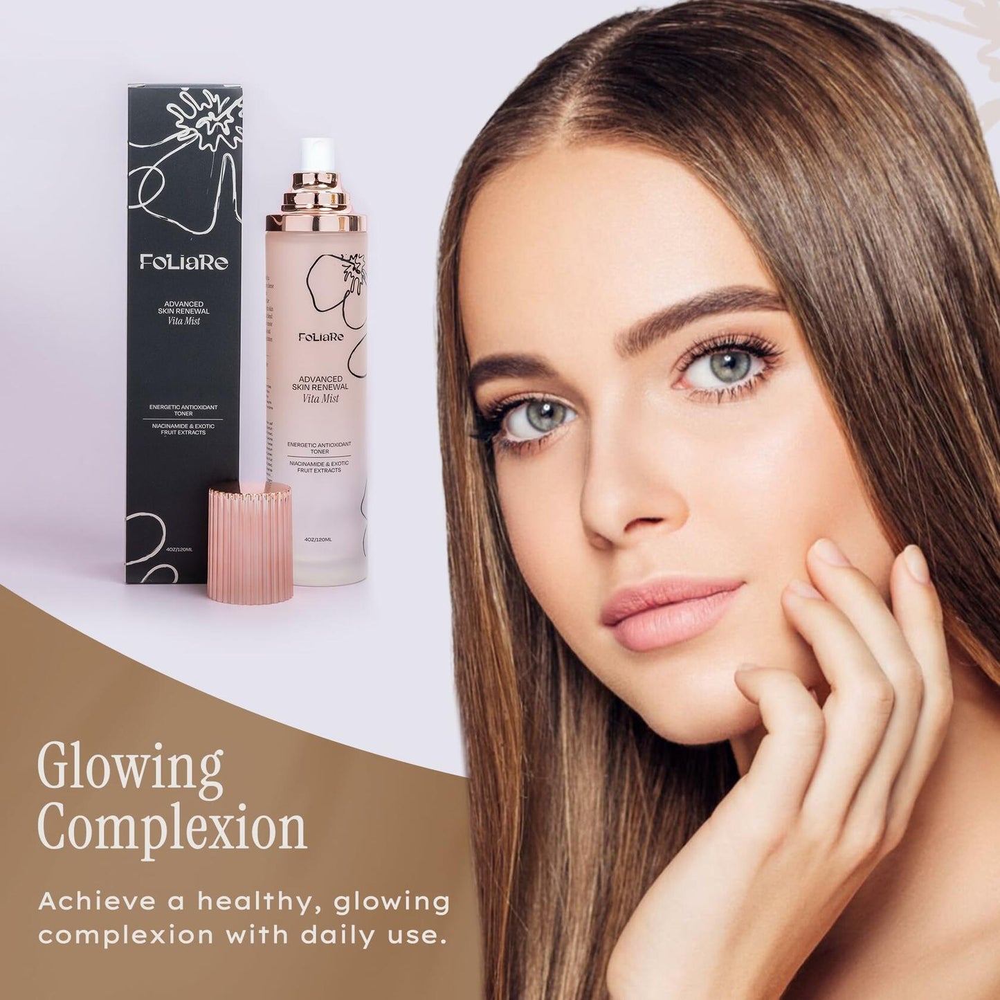 Foliare Skin Renewal Vita Mist Toner Niacinamide Spray Clear Antioxidants