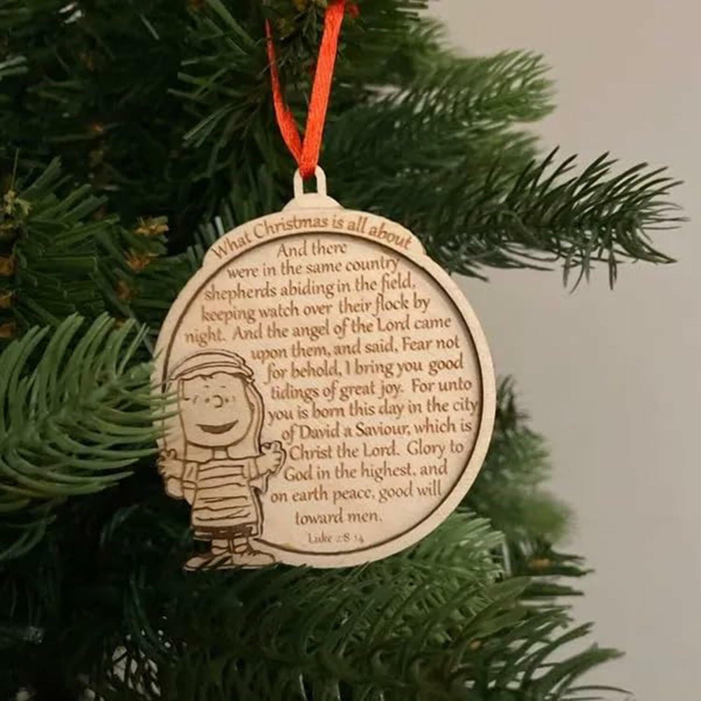 Wooden Christmas Ornaments Elephant Friendship Gifts for Women Sister 5PCS