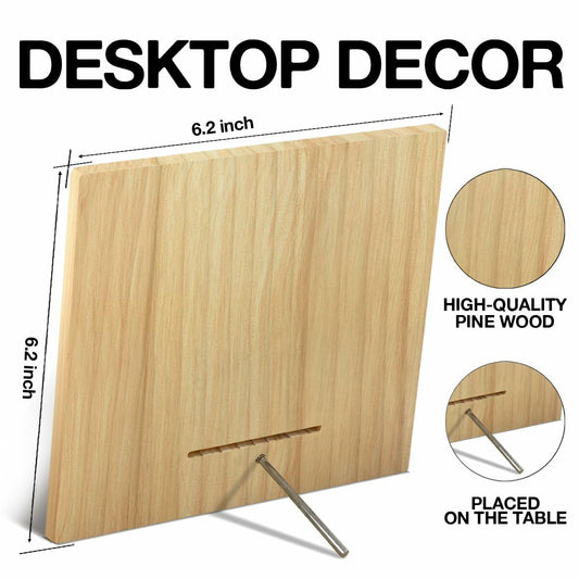 Coworker Retirement Wood Sign Desk Decor 6.3x6.3 Inches Home Office Gift