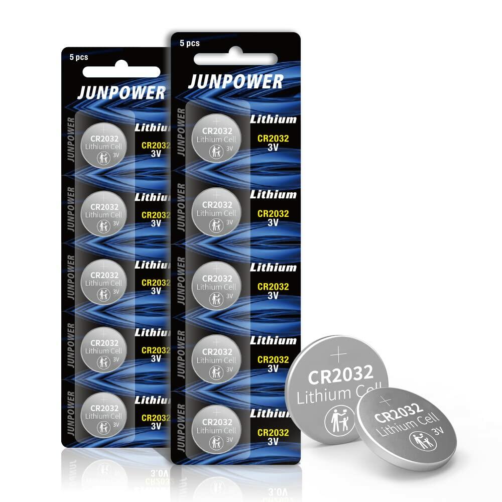 JUNPOWER PGSONIC CR2032 3V Lithium Battery 10pcs