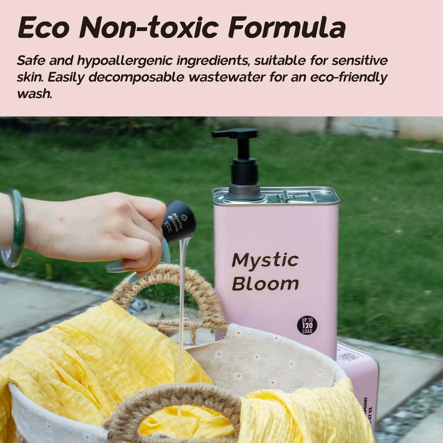 MysticBloom High Efficiency Liquid Laundry Detergent Golden Mirage Eco-Friendly