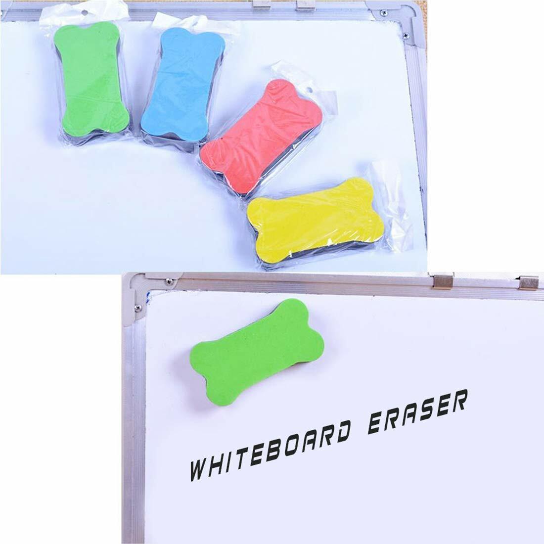 Calary Magnetic Small Whiteboard Dry Eraser Whiteboard Eraser White