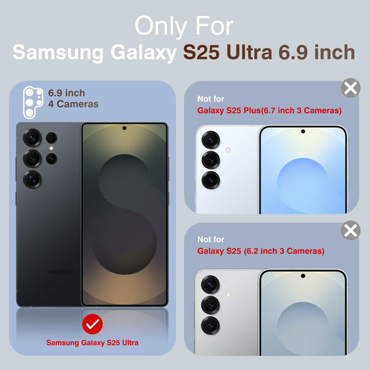 LOHASIC Samsung Galaxy S25 Ultra Case Magnetic Leather Wallet Purple