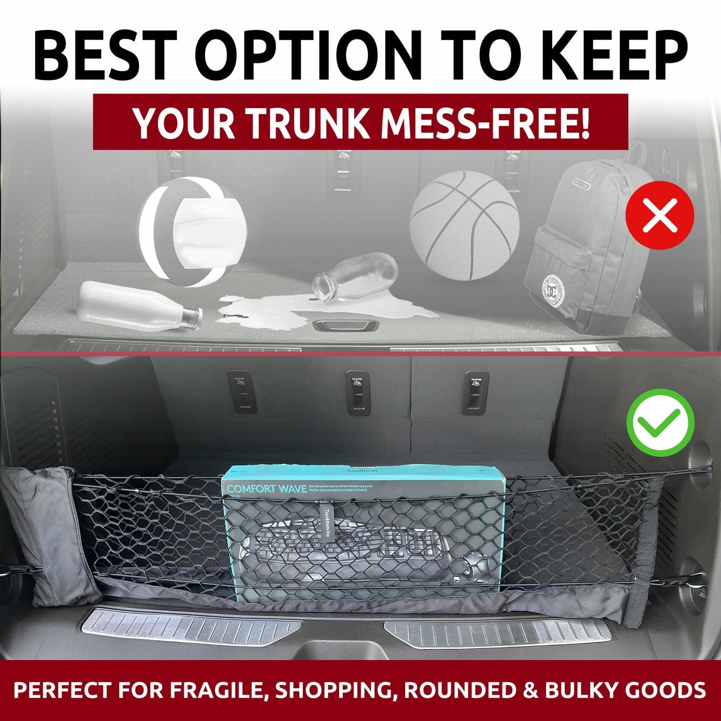 GMC Yukon Yukon XL Denali Envelope Style Trunk Cargo Net 2015-2020