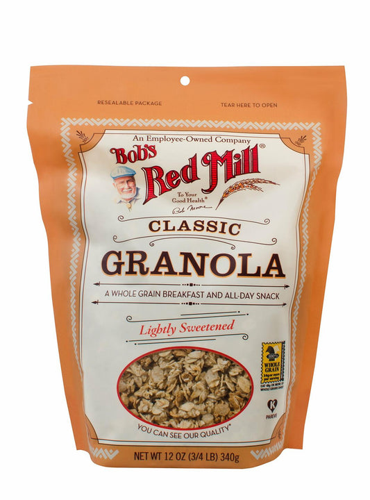 BestBy01/26 Bob's Red Mill Natural Whole Grain Granola 12oz Pack of 4