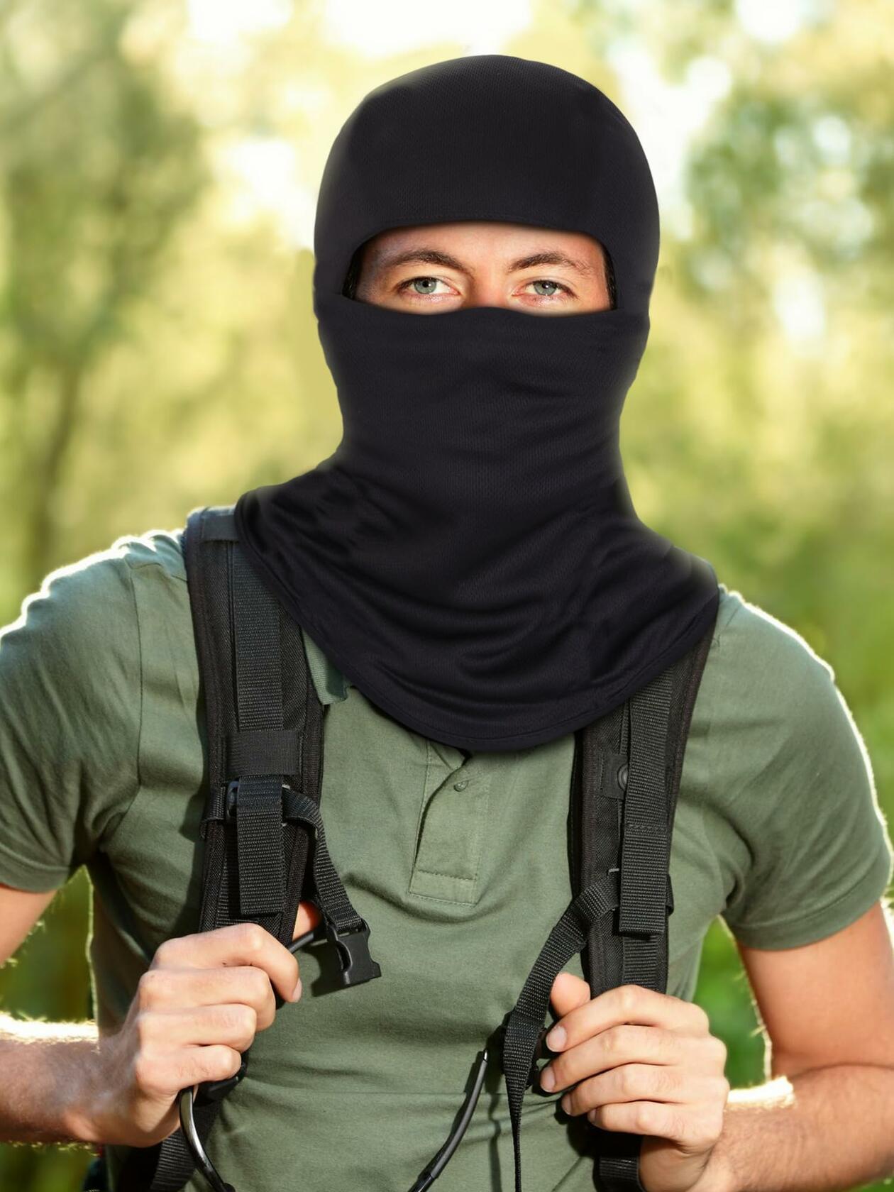 Blulu 3 Pieces Ski Mask Balaclava Full Face Winter Camo Windproof Medium