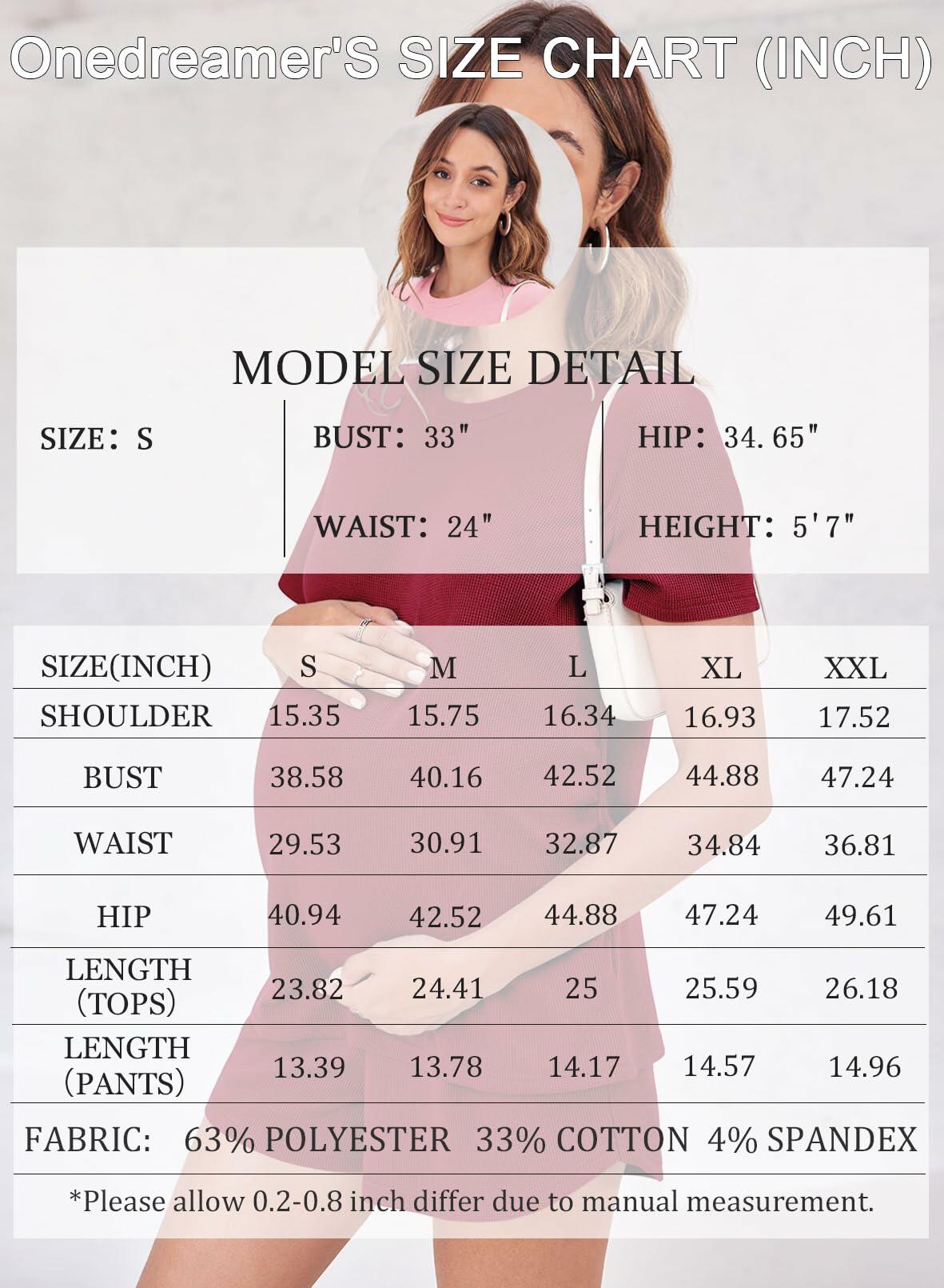 Maternity Two Piece Lounge Set Short Sleeve Top & Shorts Red Wine Size S