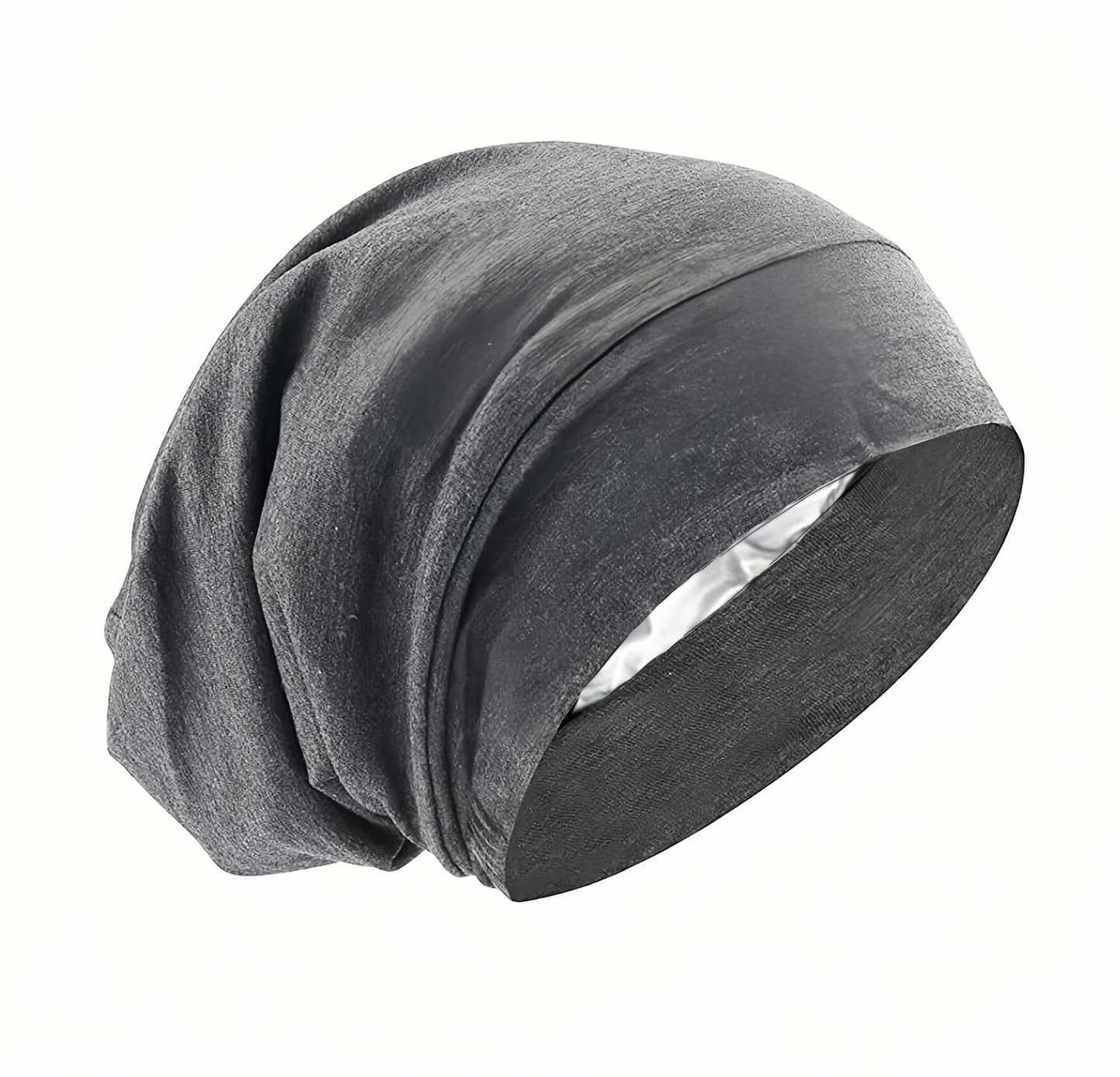 IN Chenthy Adjustable Satin Lined Women's Bonnet Sleep Cap Black