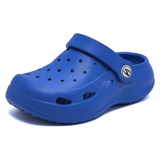 WOUEOI Toddler Garden Shoes Cartoon Slides Sandals Clogs Sapphire Size 9