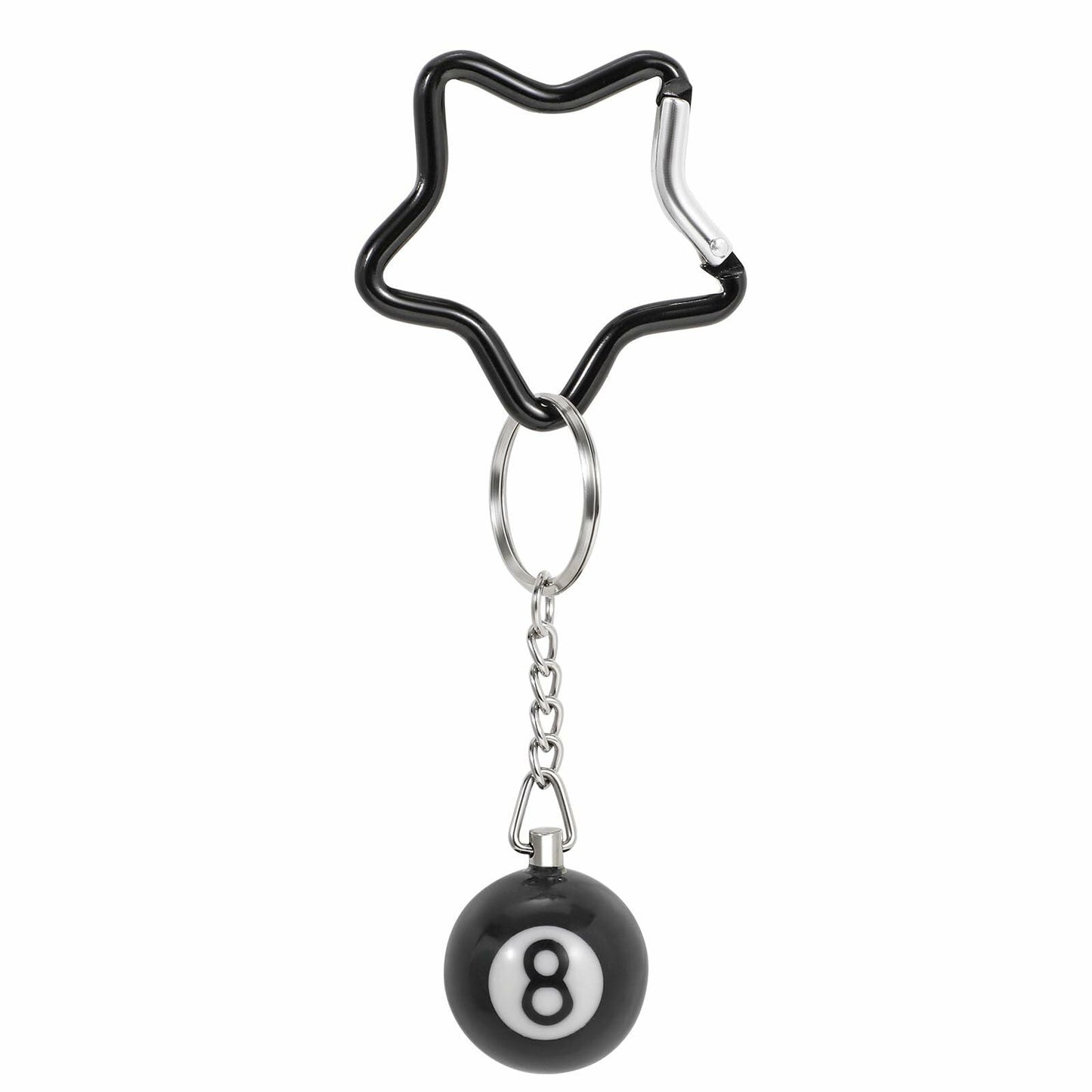 TRIWORKS Keychain Star Heart Pink Butterfly 8 Ball Dice Strawberry Charm
