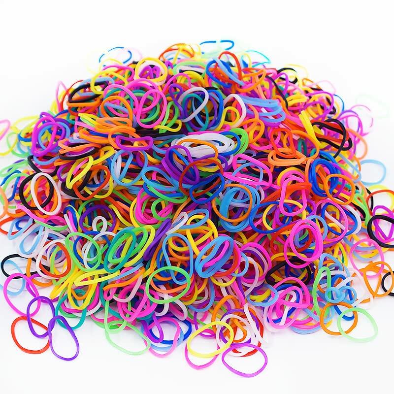 MEGANEOPRE Loom Bracelet Bands Kit 4500+ Pcs 15 Colors Clips Hooks Loom