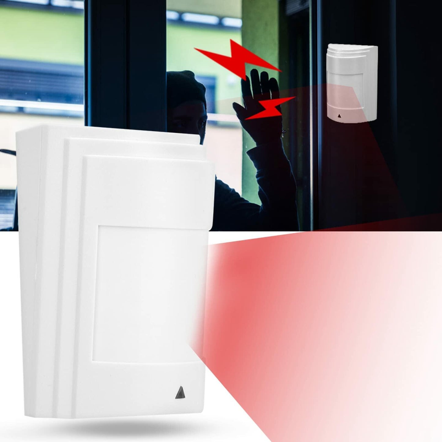 Wired Passive Infrared Motion Sensor Dual PIR Detector Alarm Security 12V