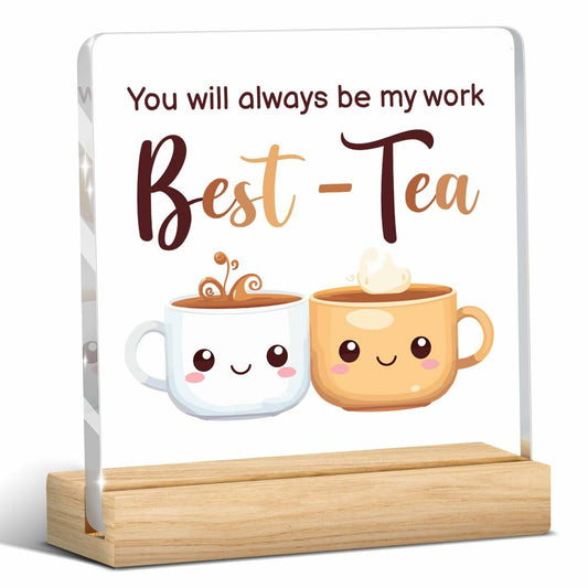 Inspirational Acrylic Thank You Plaque Gift for Teachers Women Men Desk Decor