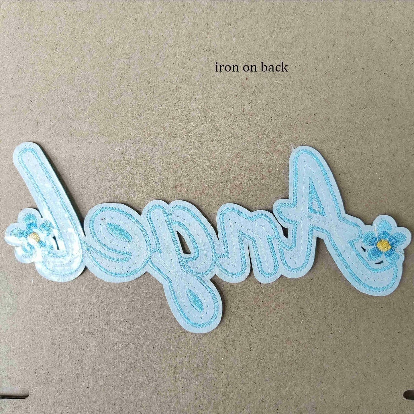 Cute Fashion Big Letters Sequins Patch Angel Girl Bling Iron On Sew On