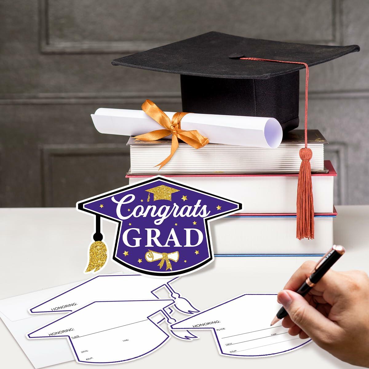 SHIEL-EVEN Graduation Invitation Cards with Envelope, 20 Count Party Decor