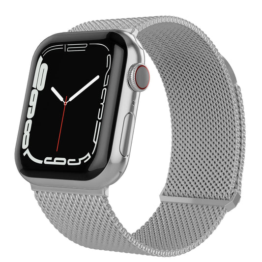 TALK WORKS Stainless Steel Mesh Watch Band for Apple Watch 38-41mm Silver