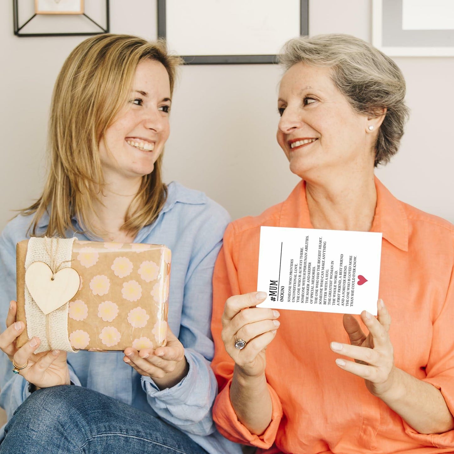 MOCO PAPER Happy Mom Birthday Card Mother's Day Gift Card From Son Daughter