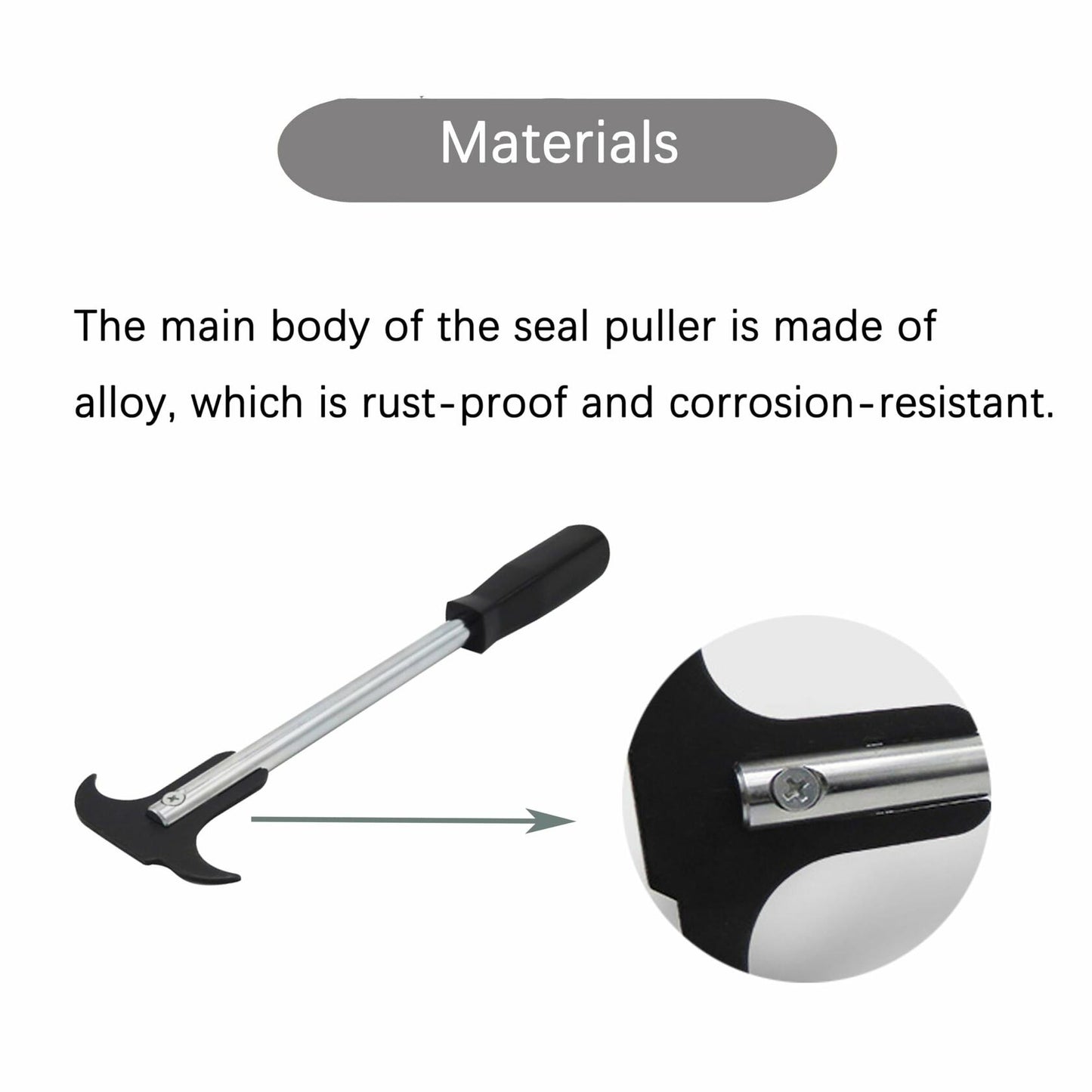 Jalnatee Seal Puller Dual Hook Tips Remove Oil Grease Seals Cars SUVs