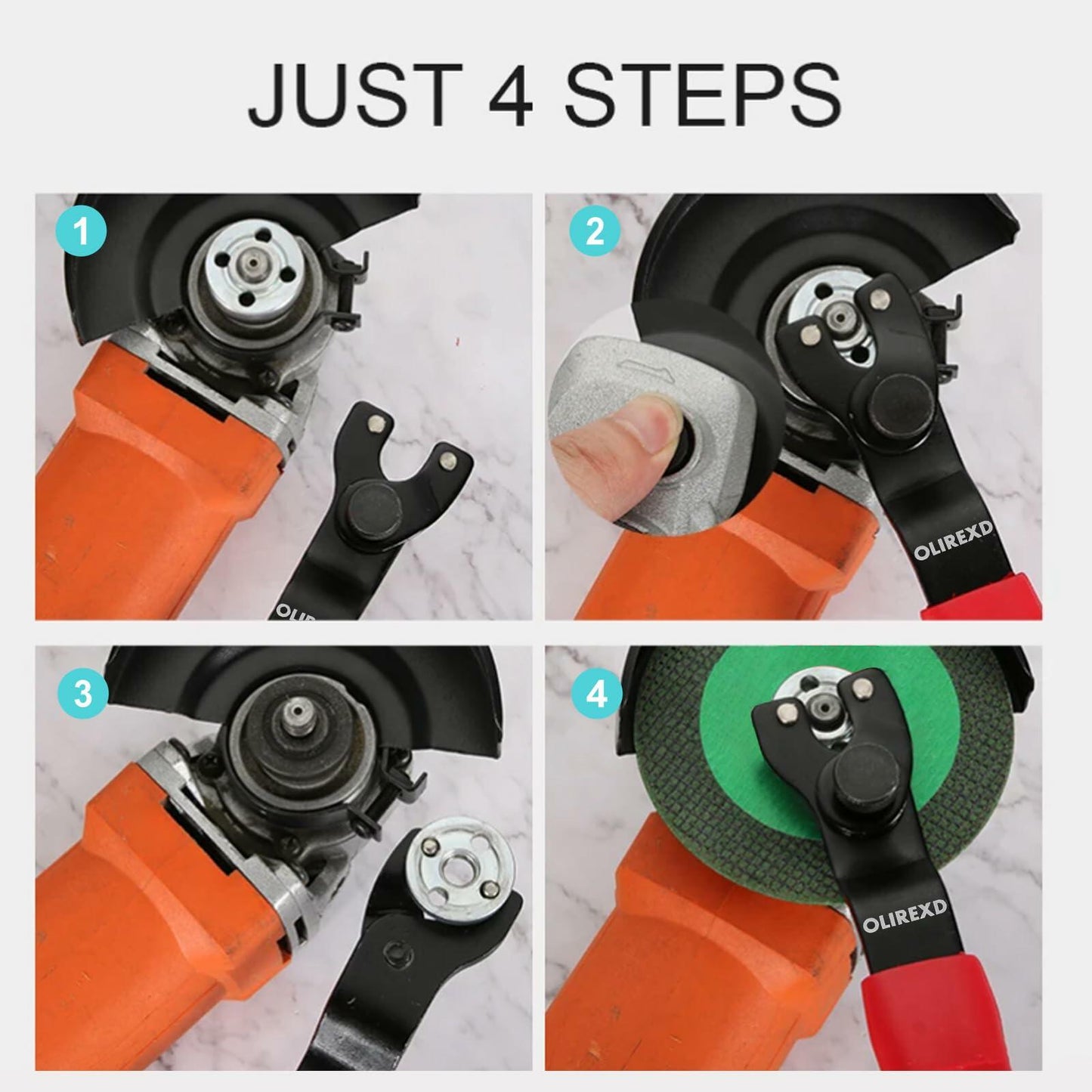 OLIREXD Adjustable Pin Wrench for Angle Grinder Machine Red