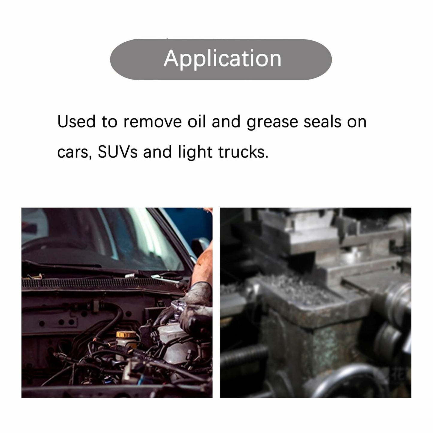 Jalnatee Seal Puller Dual Hook Tips Remove Oil Grease Seals Cars SUVs