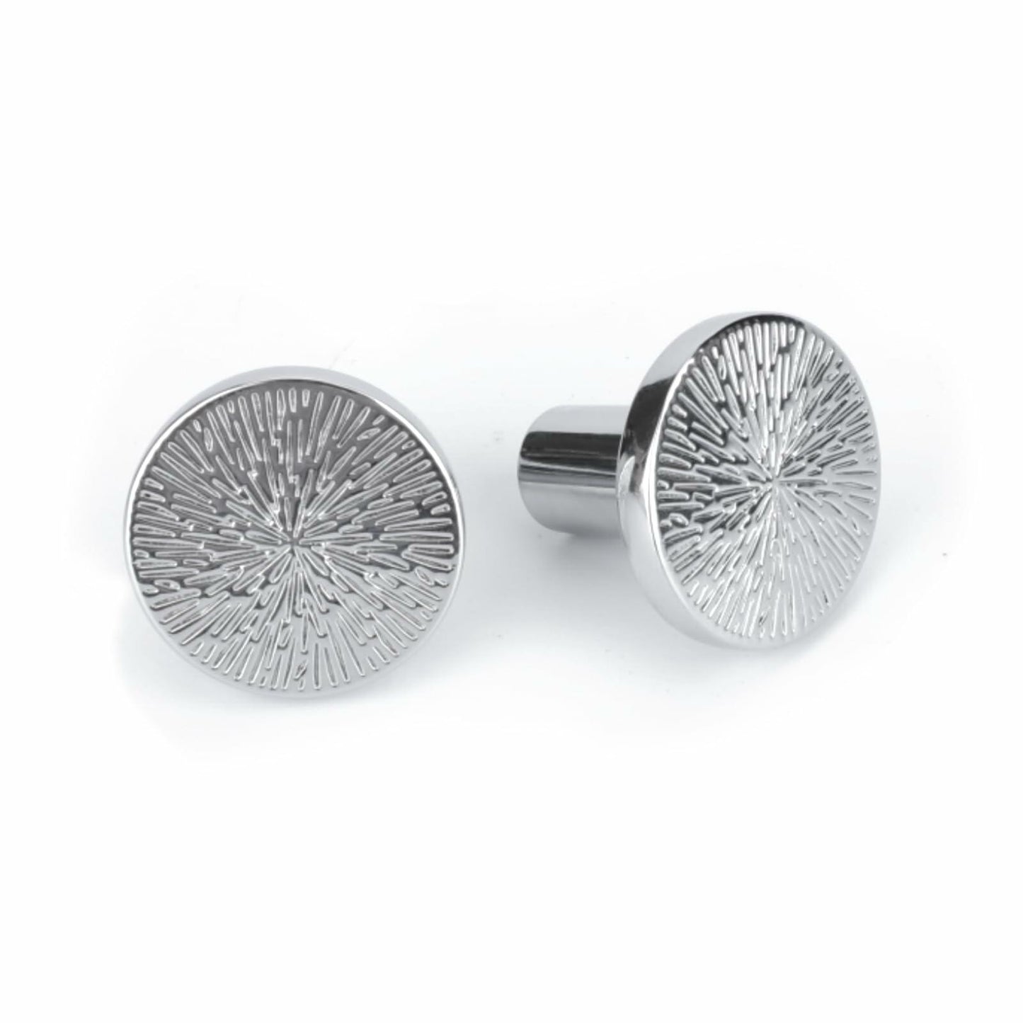 Rergy 10 Pack Silver Zinc Alloy Drawer Knobs Cabinet Pulls Decorative Hardware