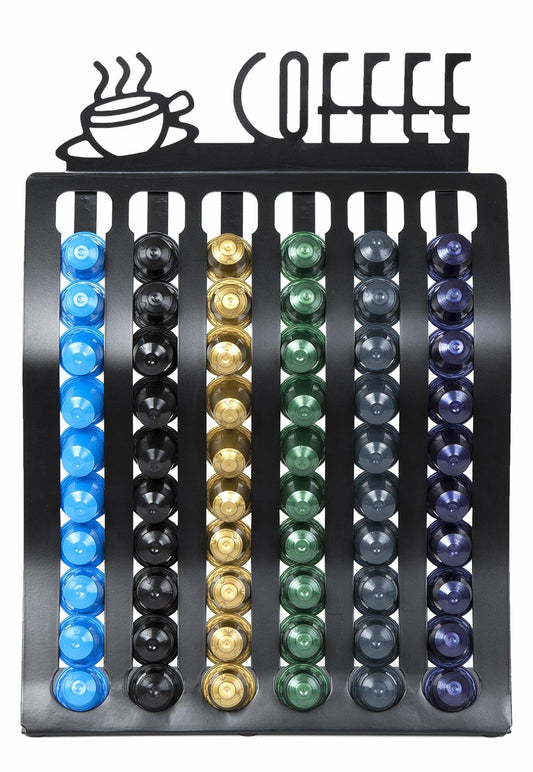 Insight Metal Nespresso Coffee Pod Rack Holder for 60 Capsules Home Office
