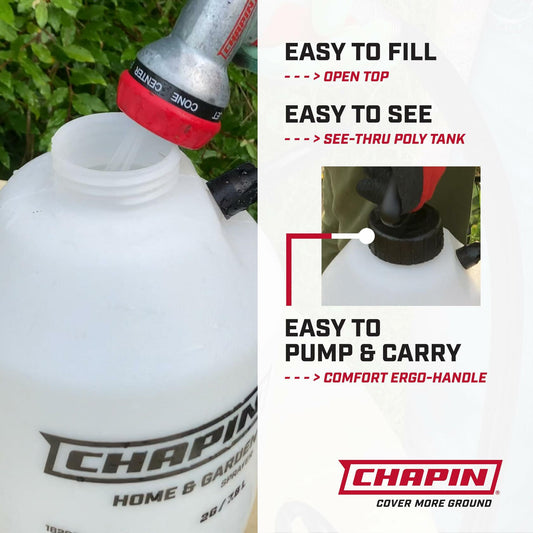 Chapin International 16109 1-Gallon Lawn Garden Pump Sprayer 2-Pack White