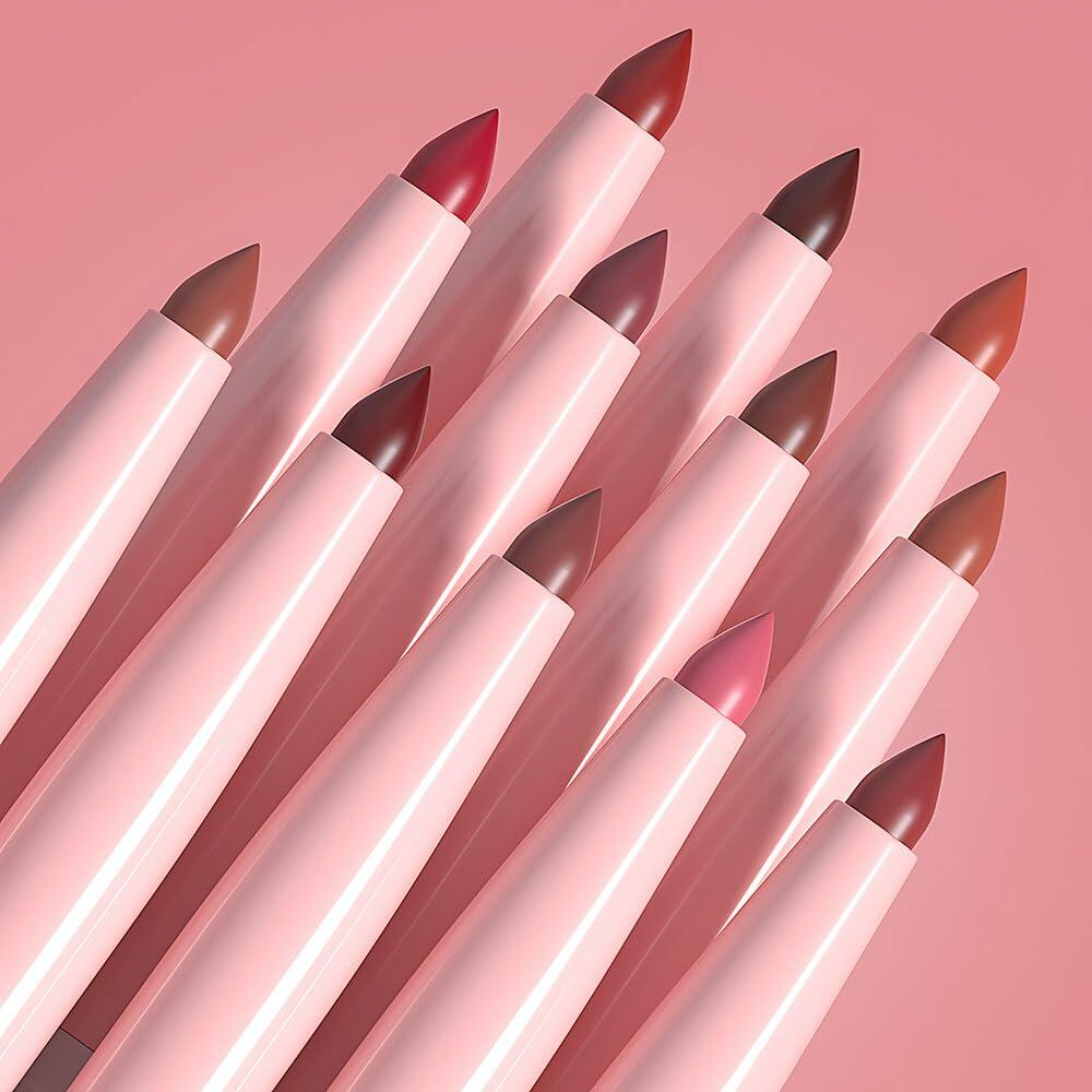 BestBy08/27 evpct Lip Liner Pencil & Lip Gloss Set Plum Purple 06#