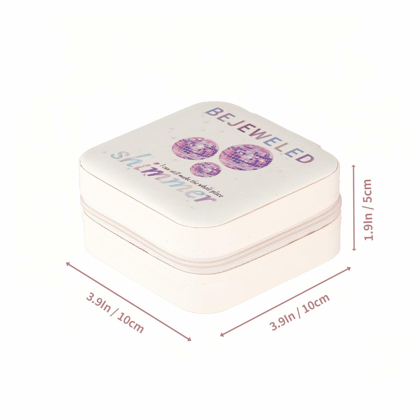 Sincerez Jewelry Box Small Portable Organizer Rings Necklaces Black