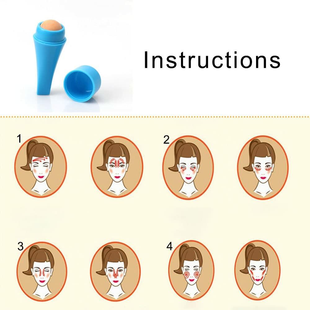 YIKEXIAOSHULIN Volcanic Stone Oil Absorbing Face Roller Natural Reusable