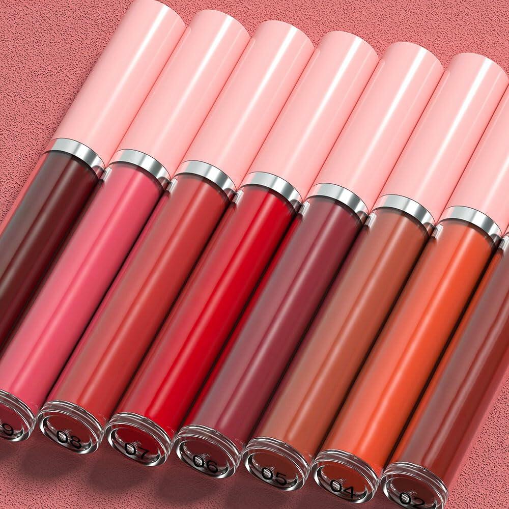 BestBy08/27 evpct Lip Liner Pencil & Lip Gloss Set Dark Red 02#