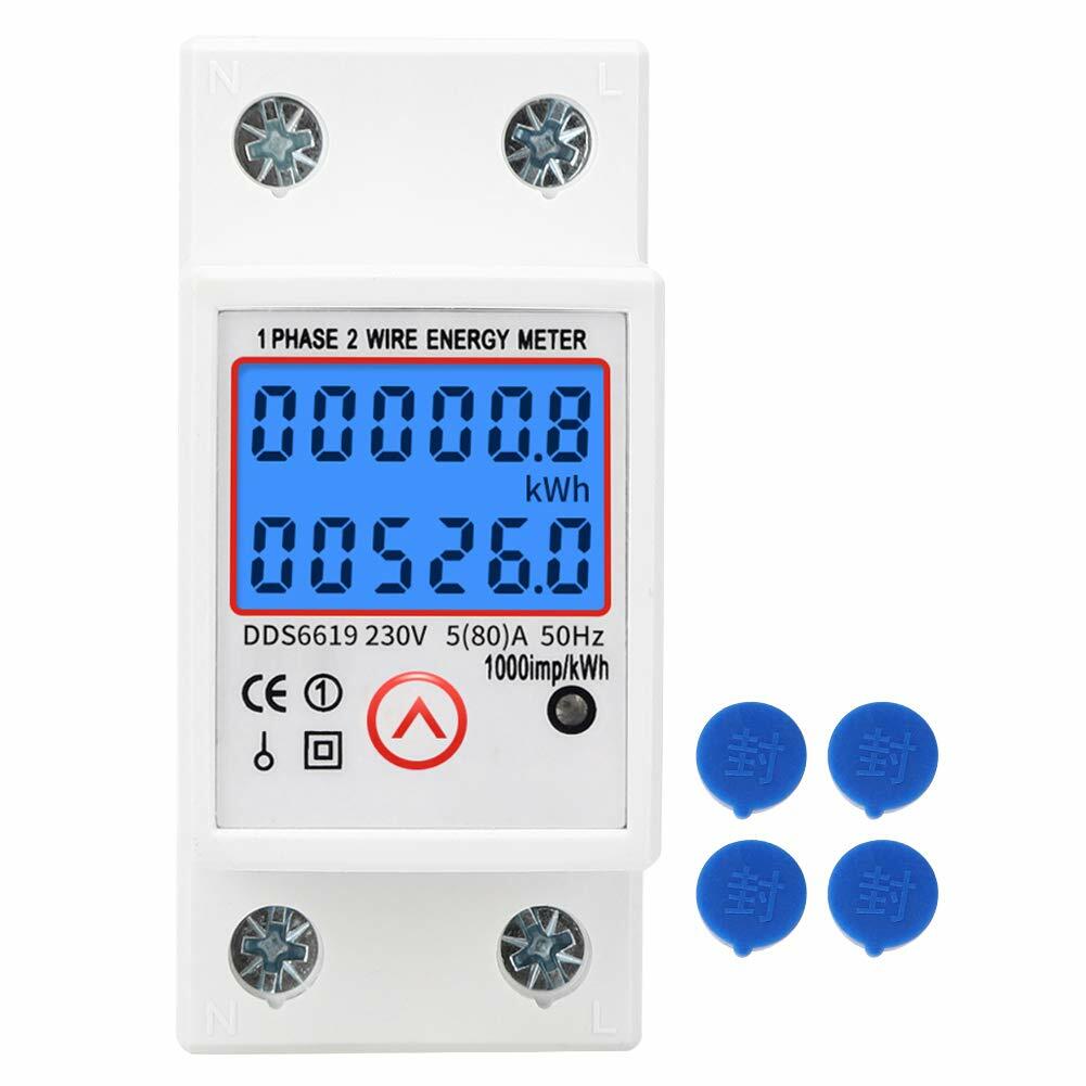 DDS6619-526L-2 Single Phase Electric Energy Meter Level 1 Accuracy Backlight