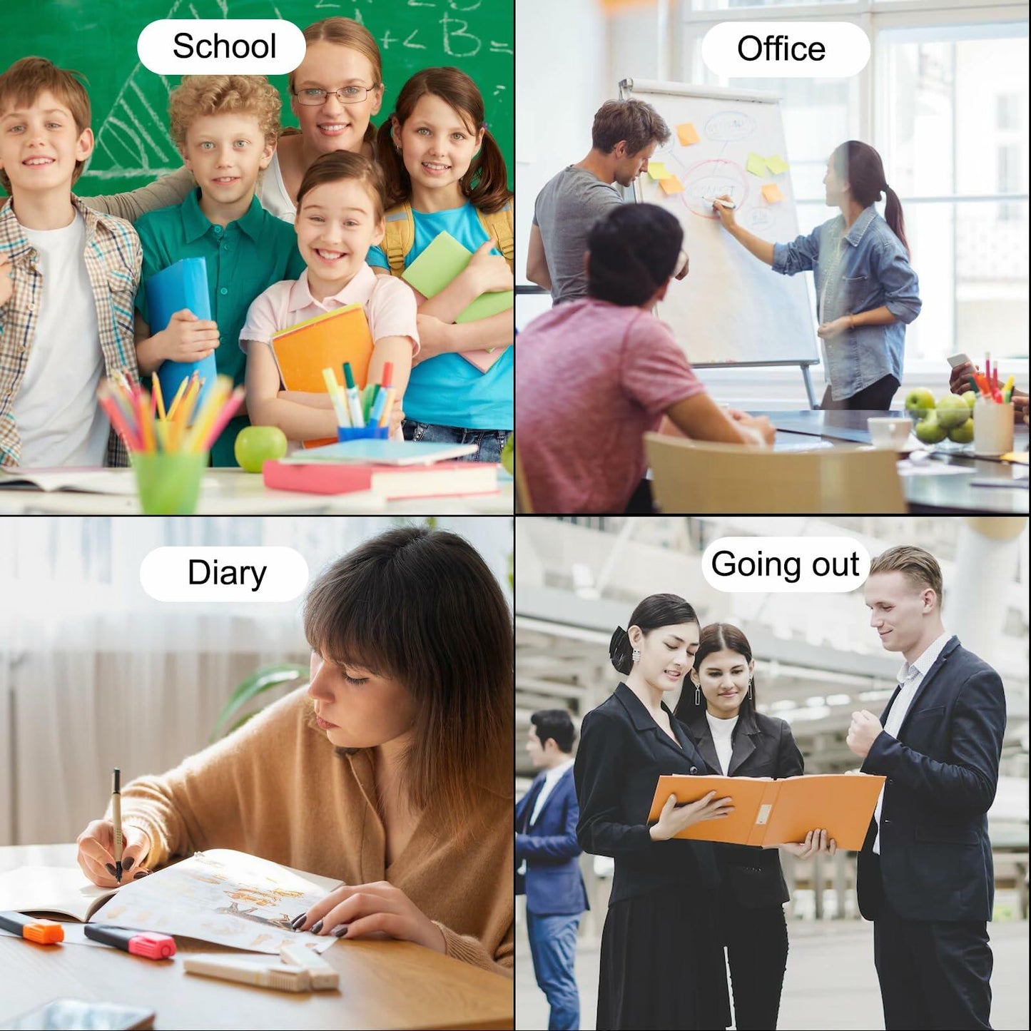 Fantasyon Spiral Memo Books 3x5in Lined 50 Sheets 10 Pack A7-Morandi