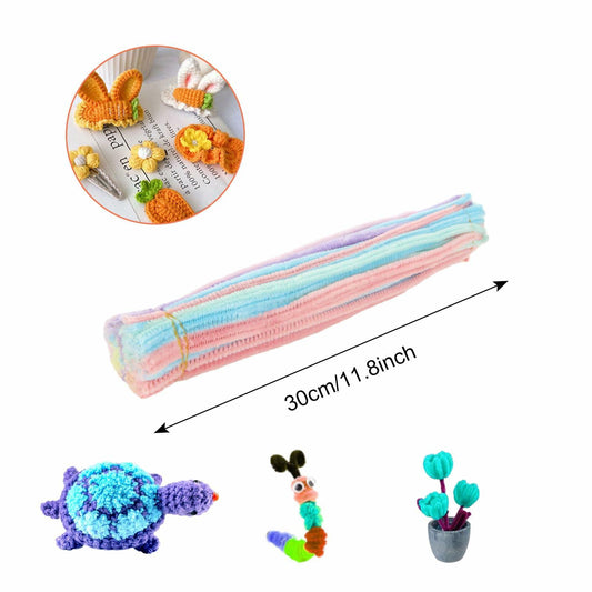 CertBuy 1600PCS Colorful Pipe Cleaners Chenille Stems 10 Colors Bulk Craft