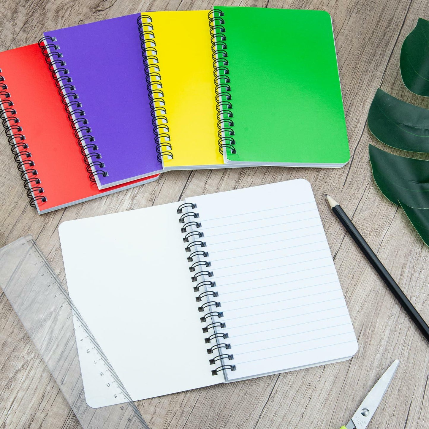 Fantasyon Spiral Memo Books 3x5in Lined 50 Sheets 10 Pack A7-Morandi