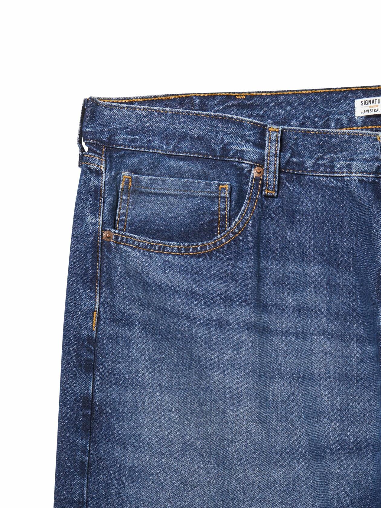 Levi Strauss Signature Gold Big & Tall Men's Flex Jeans Odyssey Size 44W x 30L