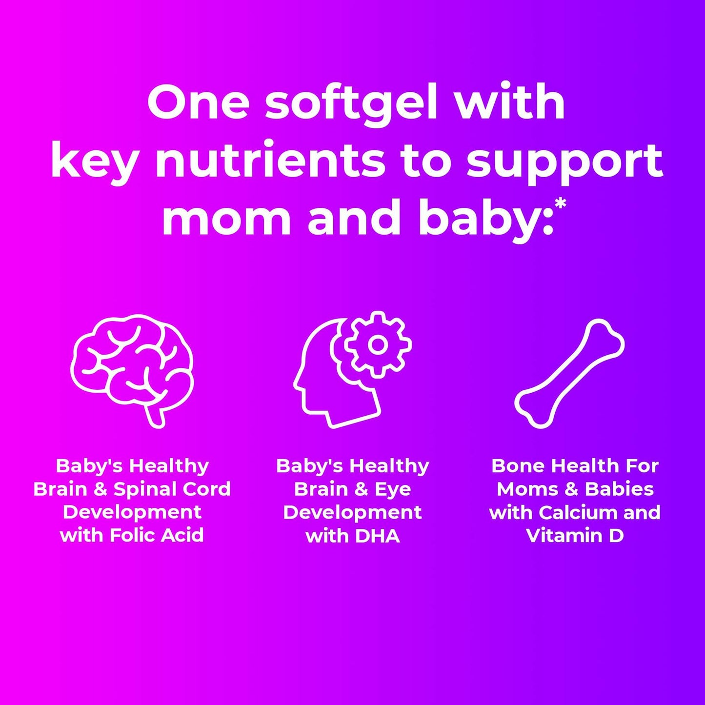 BestBy12/25 ONE A DAY Women's Prenatal Multivitamin 30 Ct Vitamins A,C,D,B6,B12